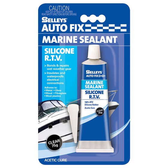 Sealant Silicone Marine Clear 75g Autofix