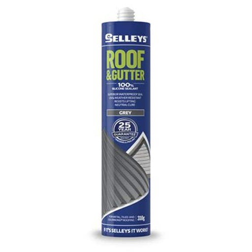 Silicone Roof Gutter Grey 310g Selleys