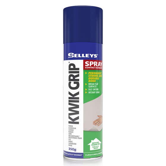 Adhesive Kwik Grip Spray 350g Selleys