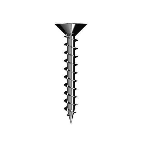Screw Long Thread Hinge Chrome 7g X 25 100pack Bremick