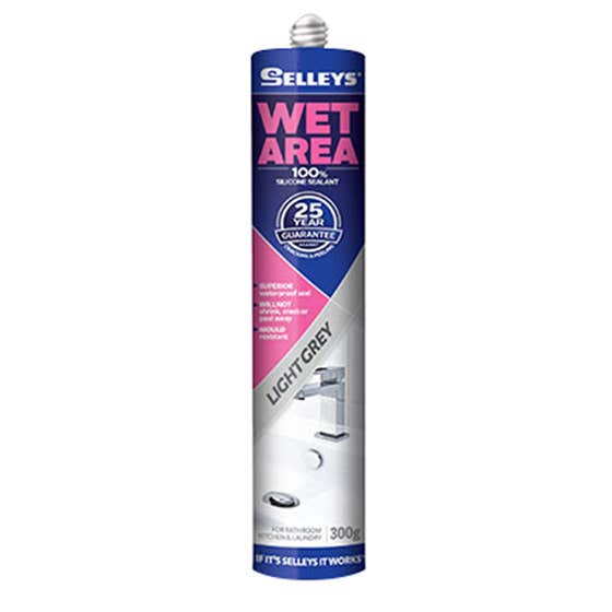 Silicone Wet Area Light Grey 300g Selleys