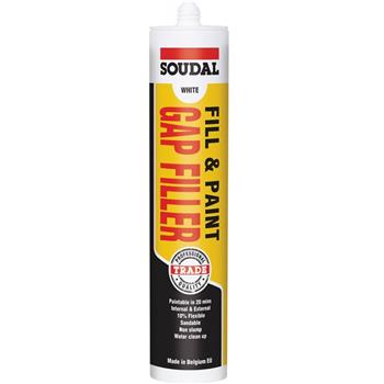 Filler Gap Fill Paint White 300ml Soudal