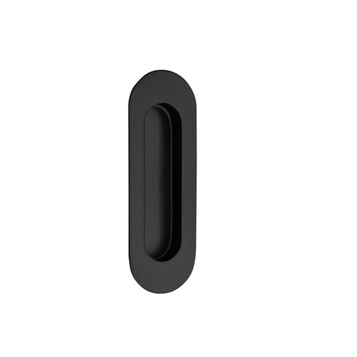 Flush Pull Oval Concealed Fix 120 x 40mm BLK 5241.BLK