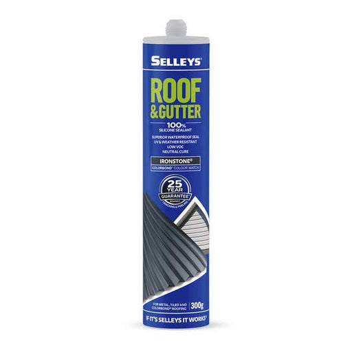 Silicone Roof Gutter Ironstone 300g Selleys
