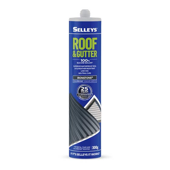 Silicone Roof Gutter Ironstone 300g Selleys