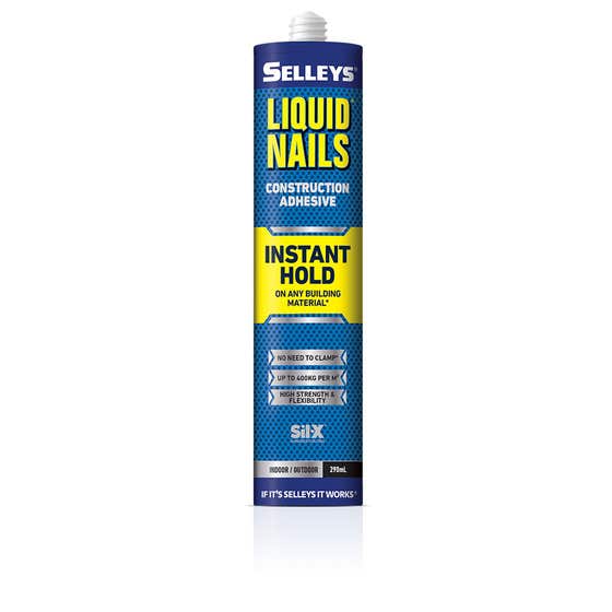 Adhesive Liquid Nails Instant Hold 290ml Selleys