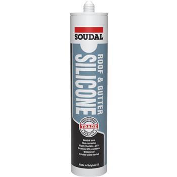 Silicone Roof Gutter Grey 300ml Soudal