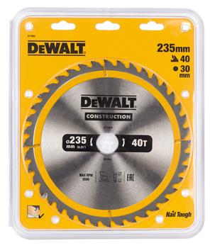 Blade Circ Saw Construction 235mm 40T (30/25/16mm arbours)