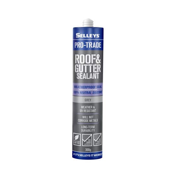 Silicone Roof Gutter Pro-trade Grey 300g Selleys