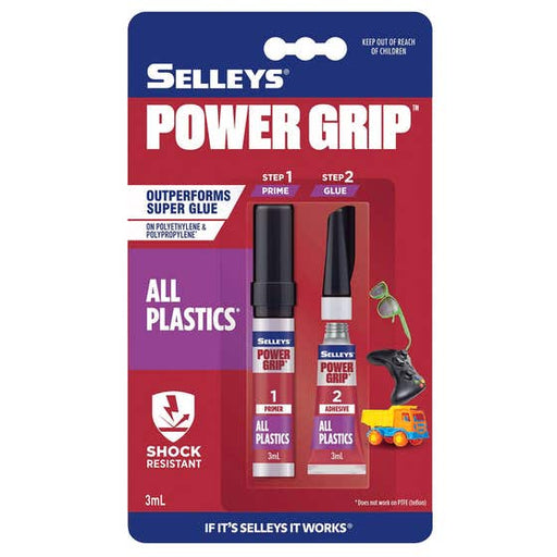 Power Grip All Plastics 3ml Selleys