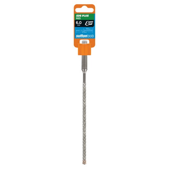 Bit Drill Masonry SDS Plus 4xReo 6x 210 Green Sutton