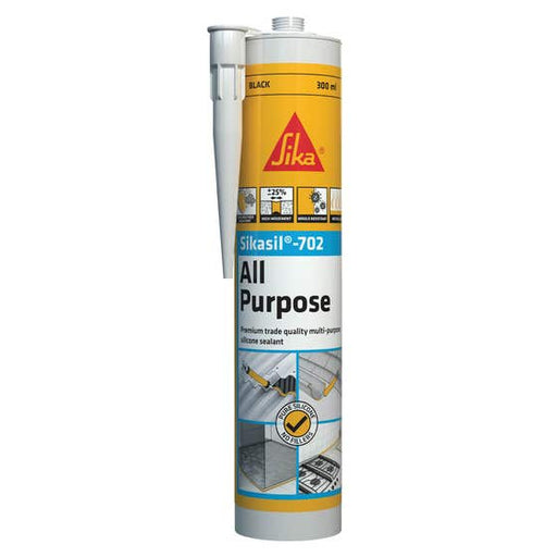 Silicone Sealant All Purpose Black 300ml Sikasil-702