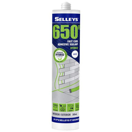 Adhesive Sealant 650fc 300ml Wht Selleys