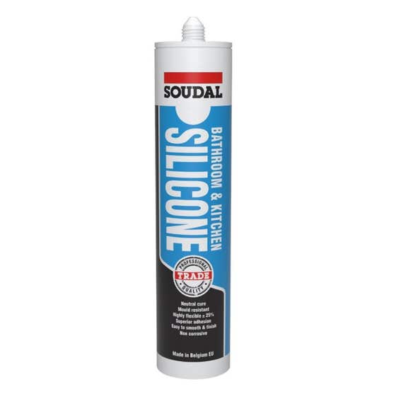 Silicone Bathroom Kitchen Grey 300ml Soudal