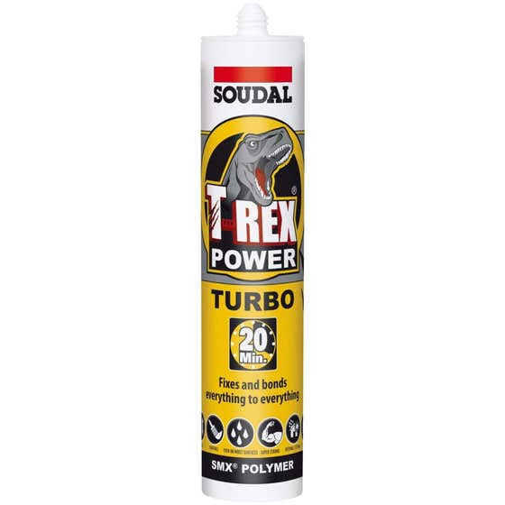 Adhesive T-Rex Turbo White 290ml Soudal
