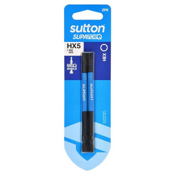 Bit Screwdriver S206 Supatorq HX5 100mm 2Pk Sutton