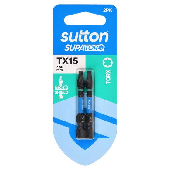 Bit Screwdriver S212 Supatorq Tx15 50mm 2pk Sutton