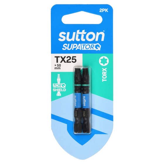 Bit Screwdriver S212 Supatorq Tx25 50mm 2pk Sutton