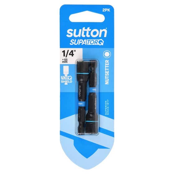 Bit Nutsetter S230 Supatorq Magnetic 1/4 65mm 2Pk Sutton