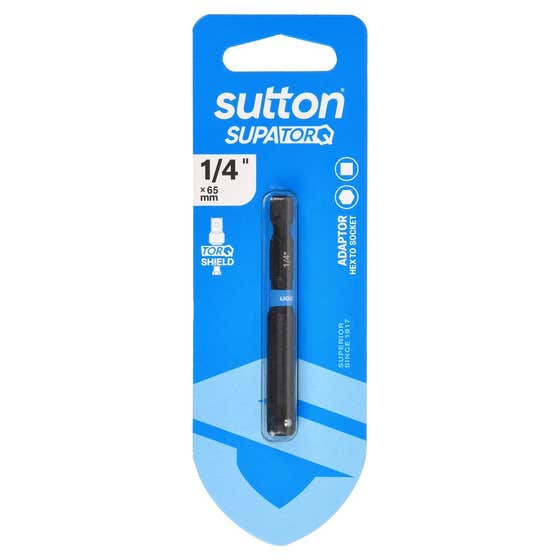Bit Adaptor S240 H2S 1/4 65mm 1Pk Sutton