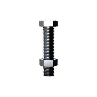BOLT/N HEX GAL M6X75 BCD
