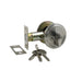 Deadbolt Sgl Cylinder Rnd Slimline Jura E Throw 27mm 9060.GN