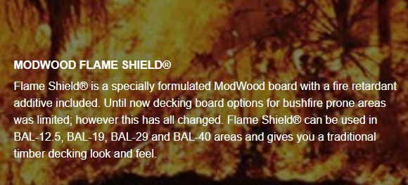 137x23 Flame Shield  Silver Gum Modwood R11  5.4m