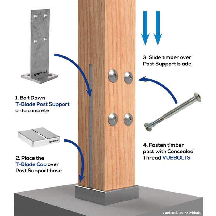 VUEBOLT GAL SUPPORT BOLTS