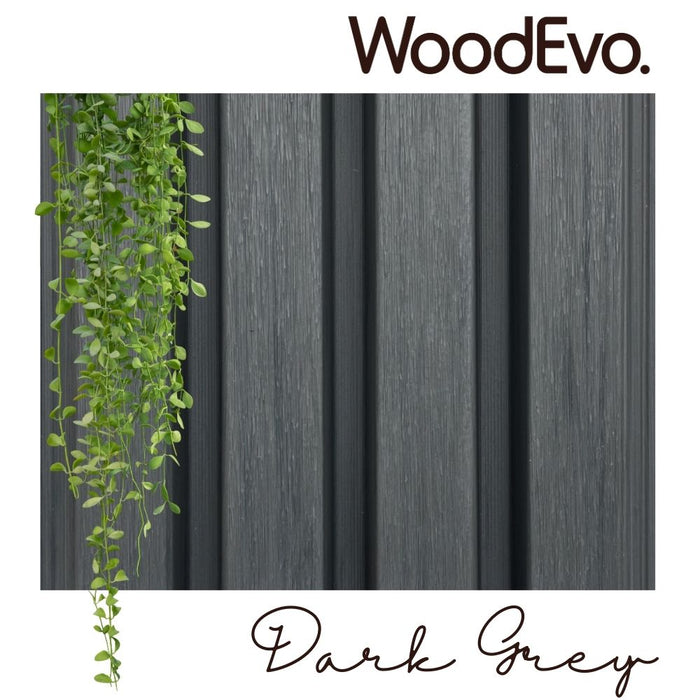 CLADDING Dark Grey Board   2.9m x 186mm Coverage