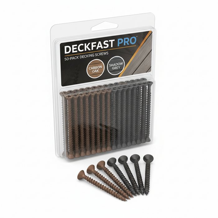Verplex Carbon Oak/Shadow Grey Screws- 50Pack